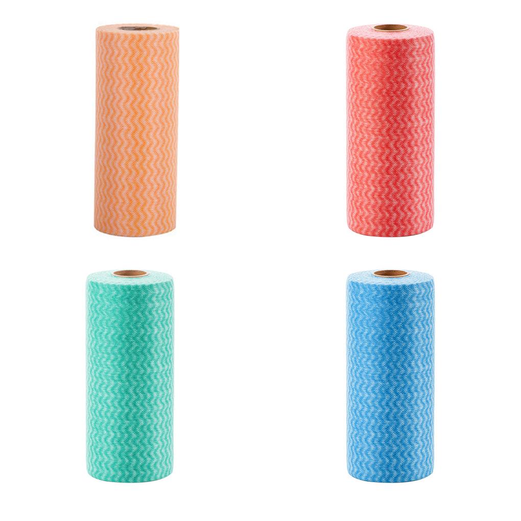 Household Portable Single Use Dishwashing Cloth Plates Sink Countertop Pan Cleaning Towel Non-woven Fabric Rags Kitchen