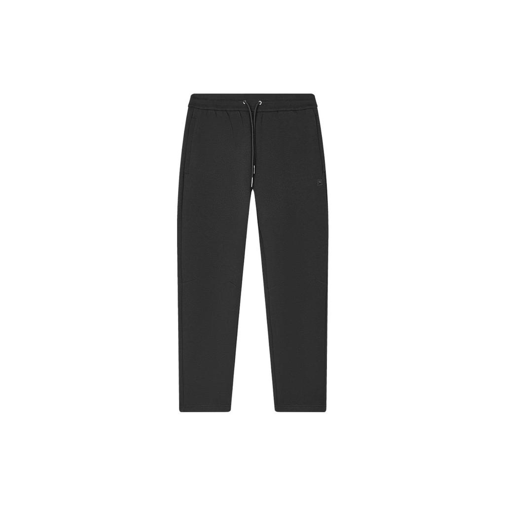 New FILA Knitted Sweatpants Men's Jet Black F11M345602F-BK