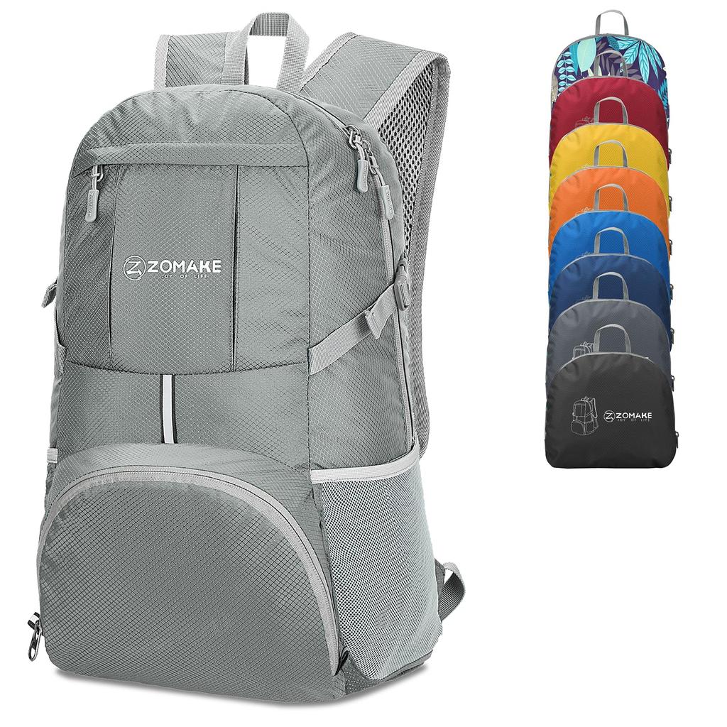 Foldable Large Capacity Outdoor with Chest Attack for Mountain Women [ZOMAKE] Backpack, 35L, Bag, Strap, Waterproof, Lightweight, Pack, Daypack,