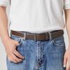 Daks Dark Brown Check Strap   Hook Leather Belt Dbbe6e722w3