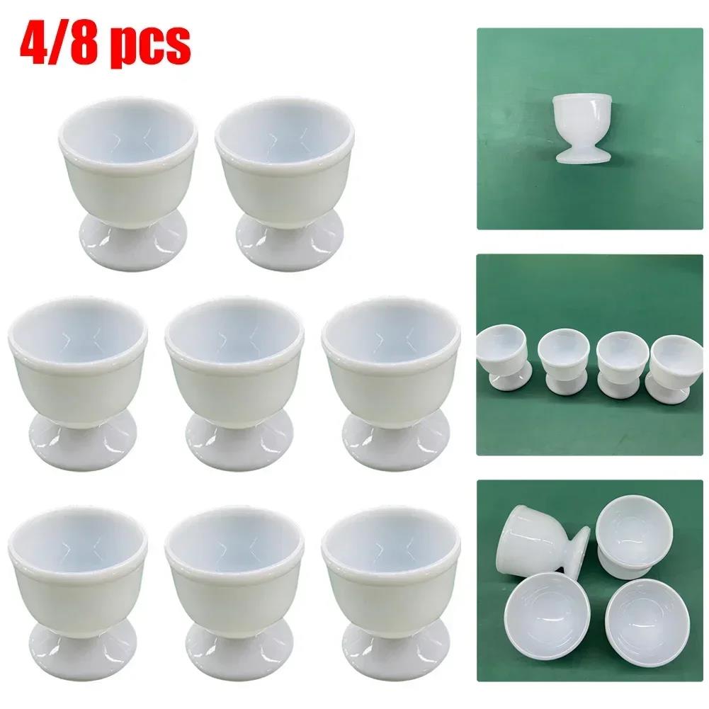 4/8Pc Egg Holder Hard Soft Boiled Eggs Cups Stand Tools Caviar Cup Breakfast Egg Holder Banquet Eggs Supplies Kitchen Accessory 2