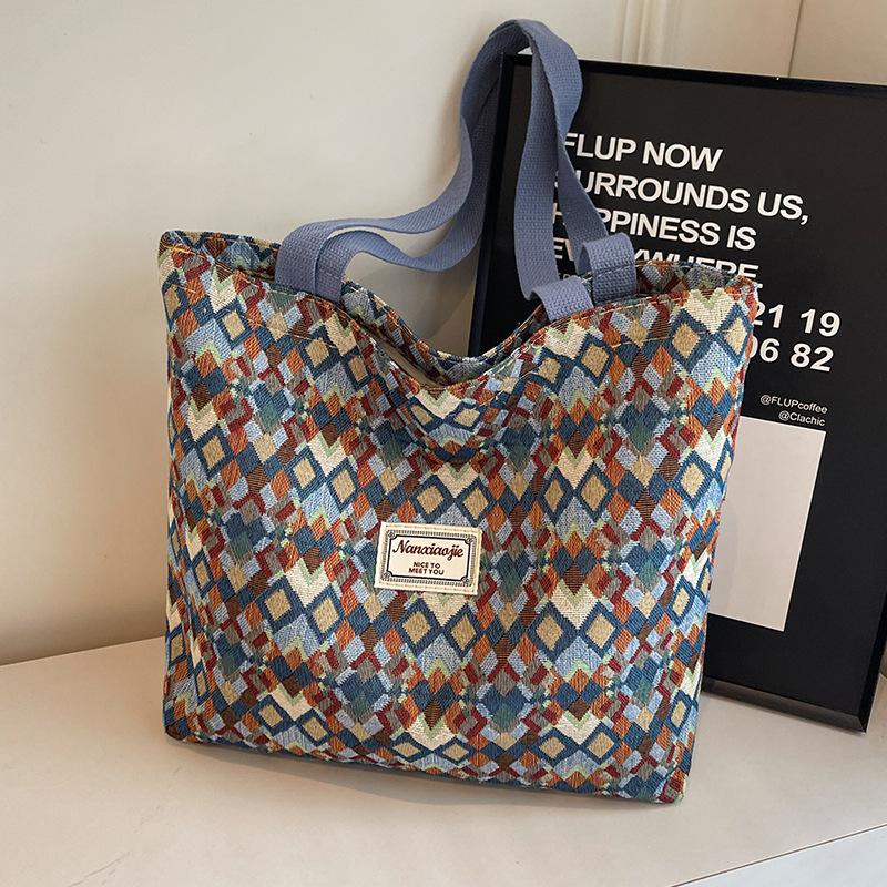 

Сумка-тоут Niche Samiya, женская, новая модная холщовая сумка, большая вместимость, сумка через плечо для поездок на работу