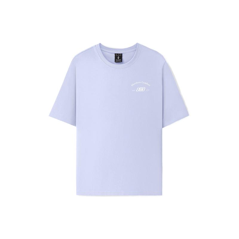 Удобный пуловер-футболка с круглым вырезом Skechers, унисекс, L126U041-00FW XS