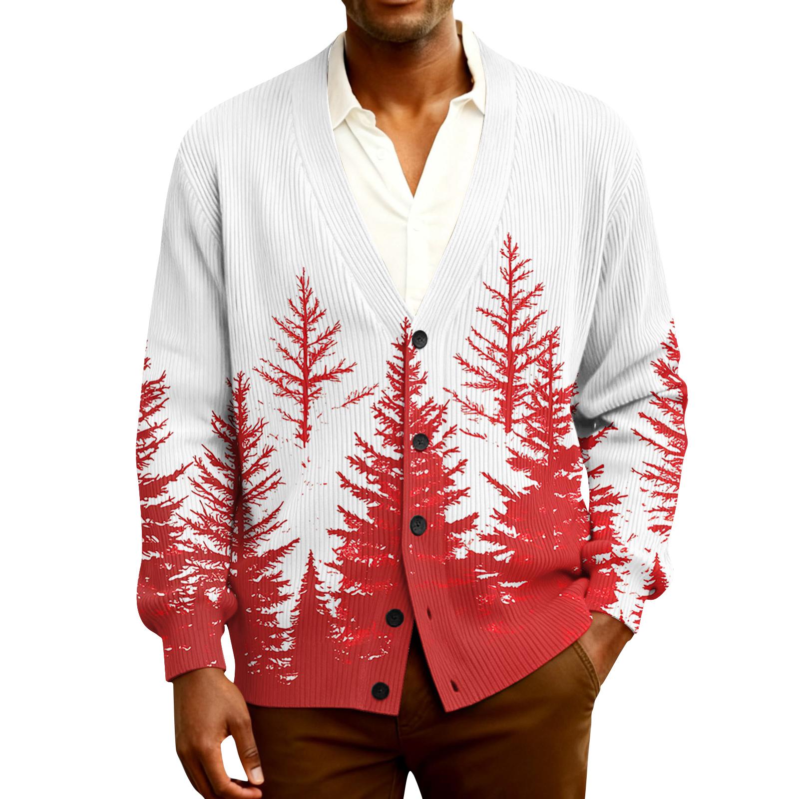 

Мужской кардиган с длинным рукавом, рубчатой вязки XL белый