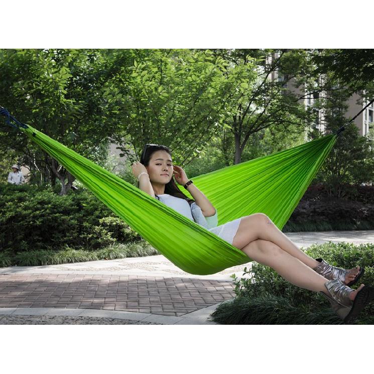 Tewango Tragbare Hängematte für 1–2 Personen, Outdoor, Camping, Hängehängematte, Schaukelbett, Nylon