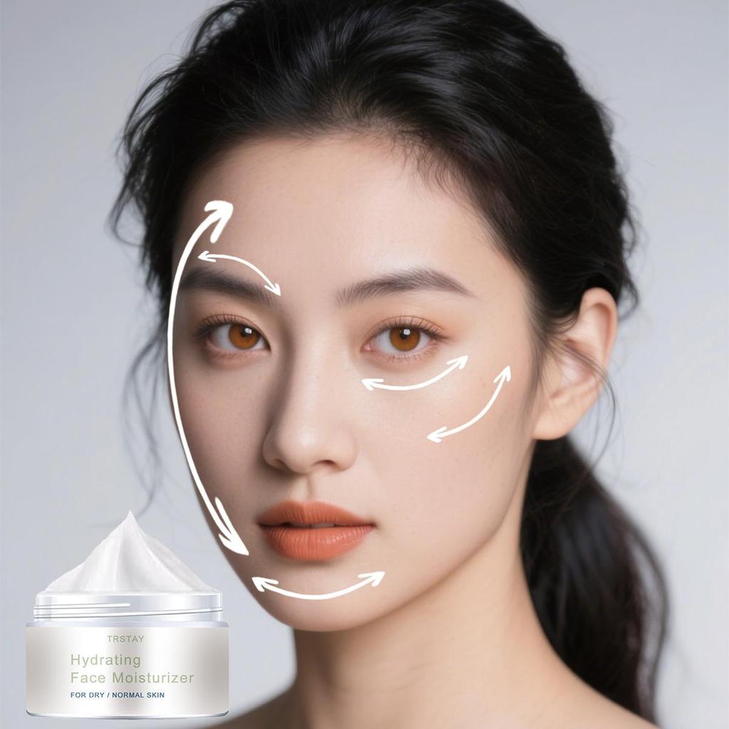 Cremă hidratantă facială care luminează și întărește pielea, hidratează pielea și reduce aspectul tern