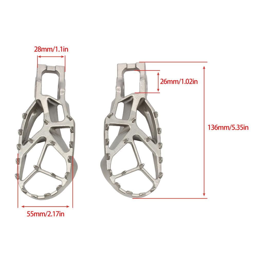 For KTM Motorcycle Foot Pegs Stainless Steel Pedal 125 150 250 SXF XC 350 450 2018 To 2024 Enduro Dirt Bike Modified Accessories