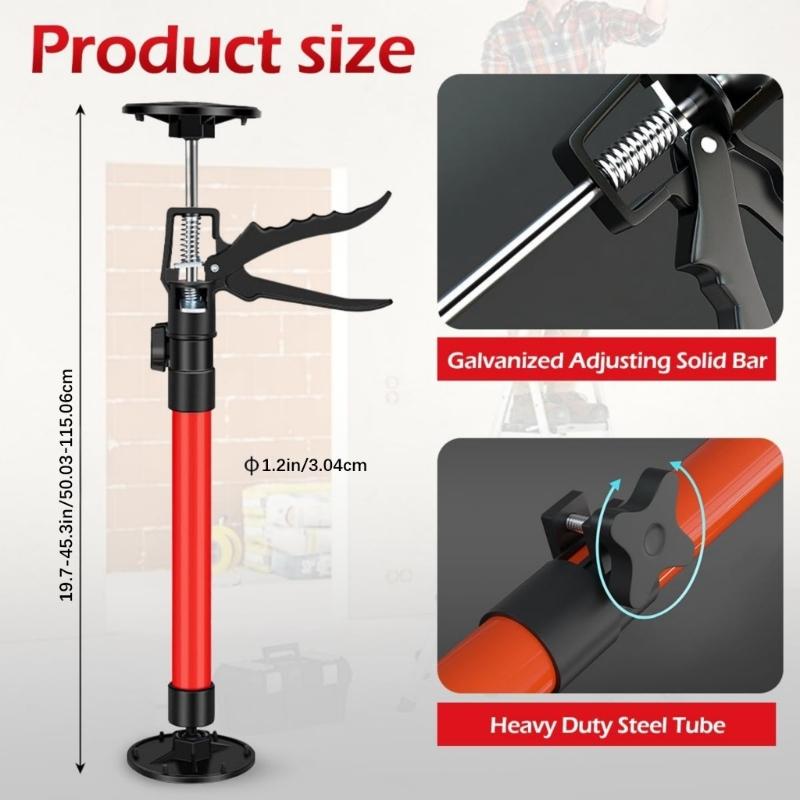 2PCS Adjustable Support Poles for Ceiling Cabinet Mounting Height Ranges 12 to 24 Inches Featuring Easy rotations Angle Adjustment Efficient Work.