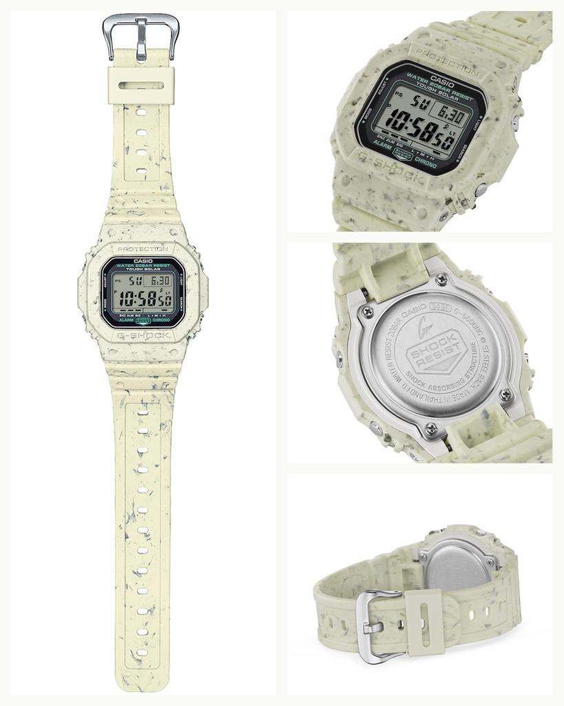 Casio G-Shock Uhr (Offizielles japanisches Produkt) Tough Solar, Hergestellt aus umweltfreundlichen Materialien, G-5600BG-5JR, Herren, Beige