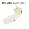 New Extended Picnic Folding Back Chair Foldable Park Picnic Travel Chair Indoor Outdoor Portable Camping Fishing Back Chair