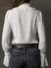 Lace Shirt Women's Design Fashion Spring Summer New Style Patchwork Thin Top Long Sleeve Elegant T-Shirt