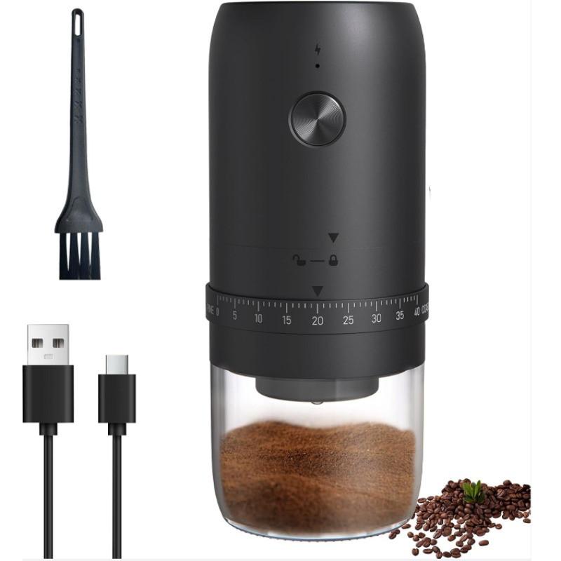 Multifunctional Powder Grinder Rechargeable Small Coffee Beans Mill Grinding Machine Portable Electric Burr Coffee Grinder