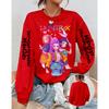 Women's loose K-pop Demon Hunters  round neck sweatshirt autumn and winter large sizeh  comfortble cute K-pop Demon Hunters