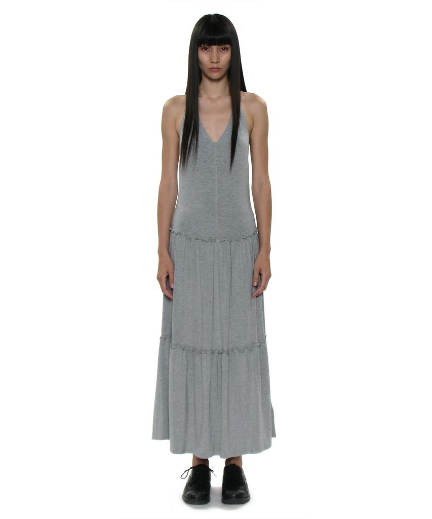 PARTIMENTO WOMEN Pwc Halterneck Tiered Shirring Dress_7 Colors