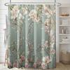 Shower Curtain: Elegant Floral Design with Pink and White Flowers for a Serene and Stylish Bathroom Decor