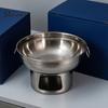 Fast Heating Cookware for Family Dinner Stainless Steel Hot Pot Induction Gas And Electric Stoves, Detachable Sturdy All Stoves Round Pot,