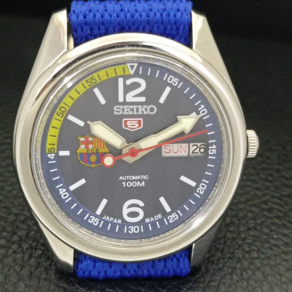 JAPAN VINTAGE SEIKO AUTOMATIC 6309A MENS FERRARI DIAL WATCH a700513-5