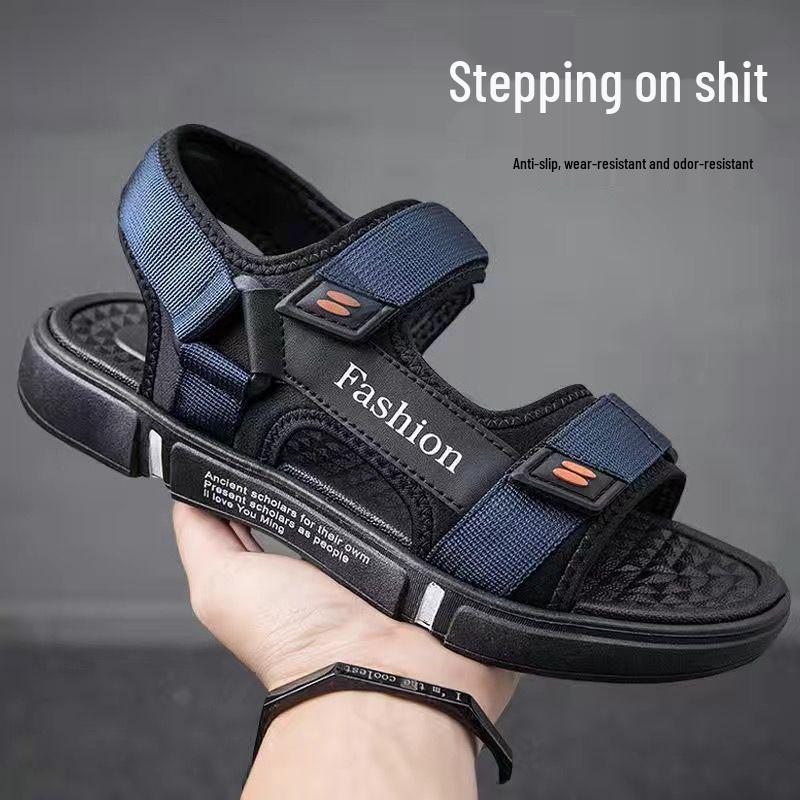 Sandali alla moda da uomo: Scarpe da Lavoro e da Guida, Stile Cool Douyin, Sportive Estive Antiscivolo, Deodoranti, Resistenti all'Usura.
