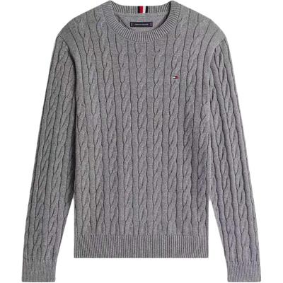 Classic American Style Solid Color Business Casual Crew Neck Pullover Long Sleeve Sweater Men Sweater Gray 78J9338-P7D