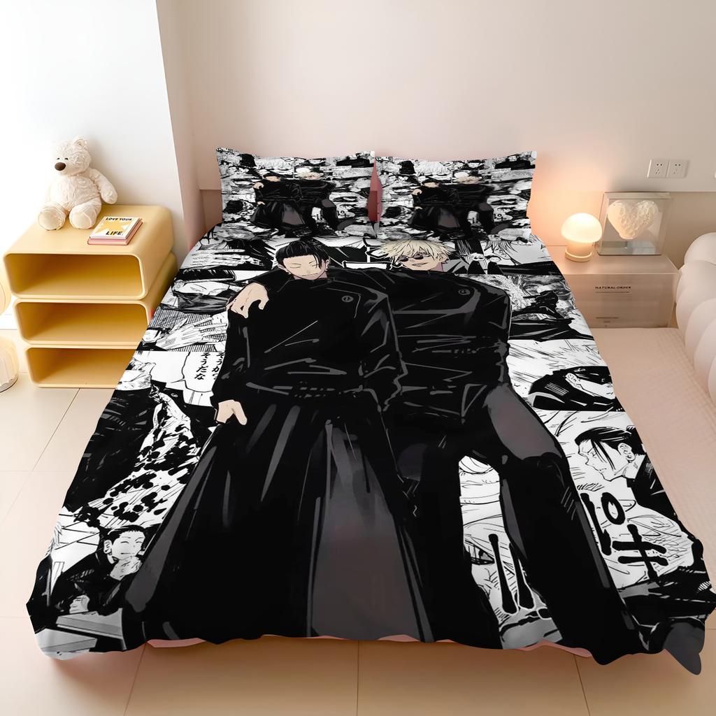 Jujutsu Kaisen Bedding Set Japan Famous Anime Duvet Cover Sets Comforter Bed Linen Twin Queen King Single Size Dropshipping Gift