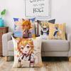 Cute The H-Helpful Fox Senko San Pillow Covers Cartoon Sofa Decorative Home Double-sided Printing Short Plush Cute Cushion Cover