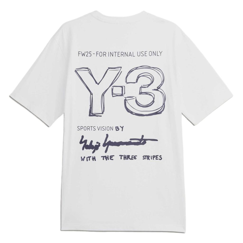 Y-3 Short-Sleeve Tee White Men Tops KB2607