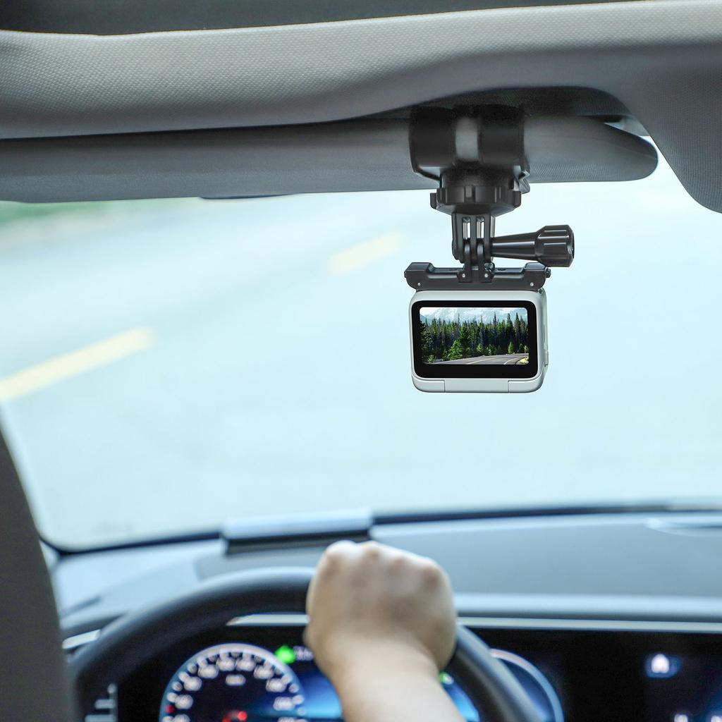 Car Visor Camera Holder Dash Cam Sun Visor Mount Holder 360 Degree Rotation Car Camera Clip for Insta360 GO 3