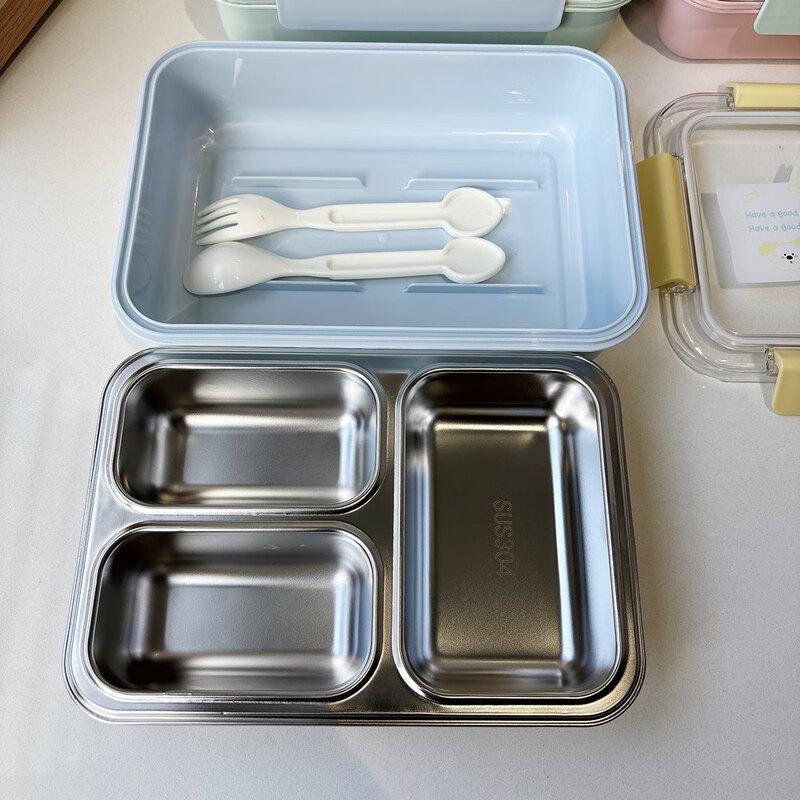 ZISIZ Divided Stainless Steel Insulated Lunch Box