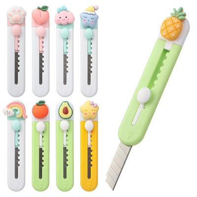 Couteau utilitaire Portable en alliage, Mini Fruits mignons animaux ouvre-enveloppe de lettres, couteau à courrier, fournitures scolaires et de bureau 1 pièce
