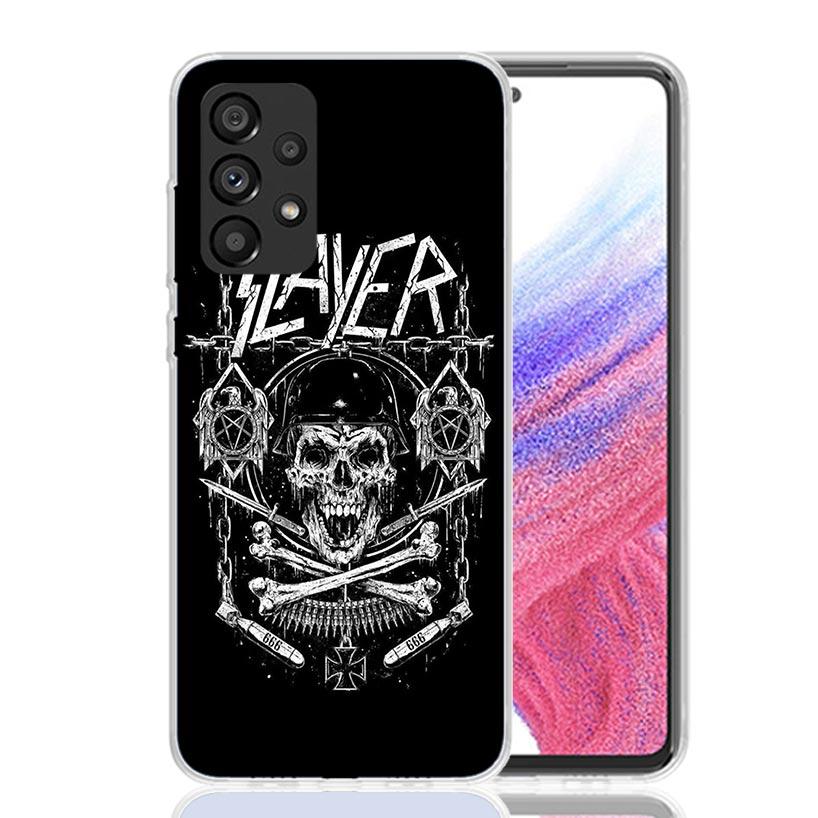 Slayer Heavy Metal Rock Band Phone Case For Samsung Galaxy A17 A16 A14 A15 A13 A57 A56 A54 A55 A53 A37 A36 A34 A35 A33 A26 A24 A