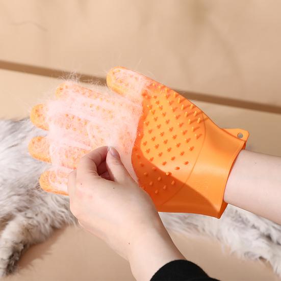 1Pc Pet Grooming Glove Hair Removal Gloves for Cats Dogs Shedding Brush Massage Bathing Brush Pet Cleaning Supplies