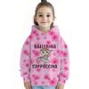 Cappuccina Ballerina Funnu Italian Brainrot Meme Girl Clothes Hoodies Autumn Winter Long Sleeve Sweatshirts Casual Children Tops