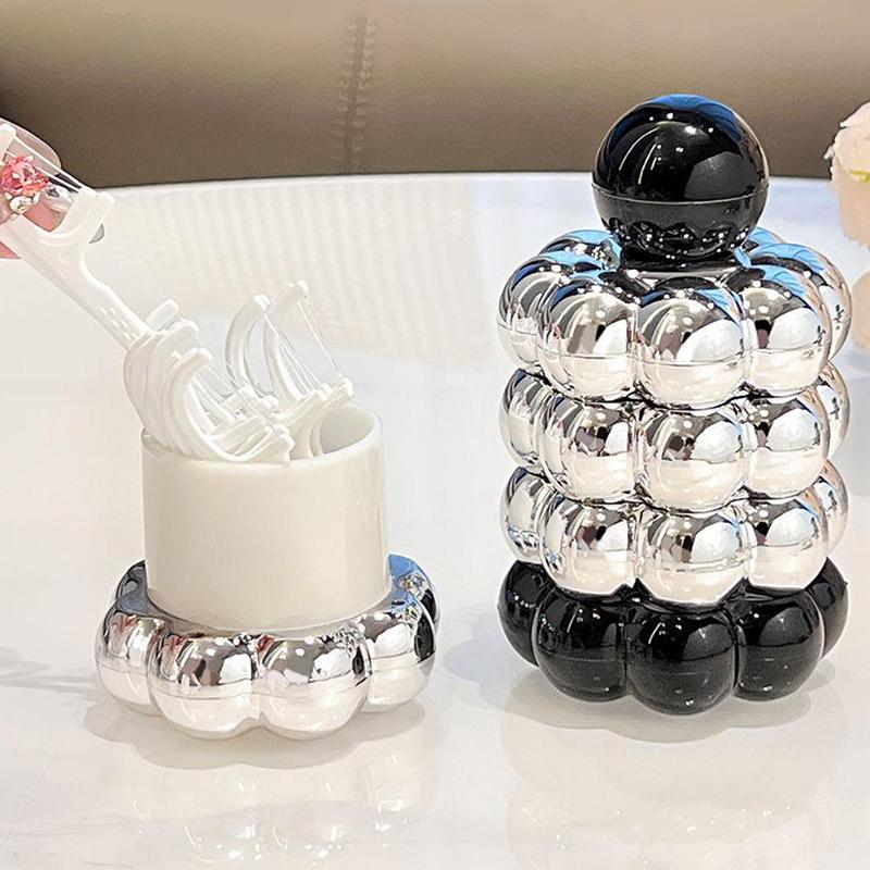 Simplicity Creative Plastic Toothpick Box Cotton Swab Storage Box Dental Floss Boxes High Beauty Desktop Storage Container
