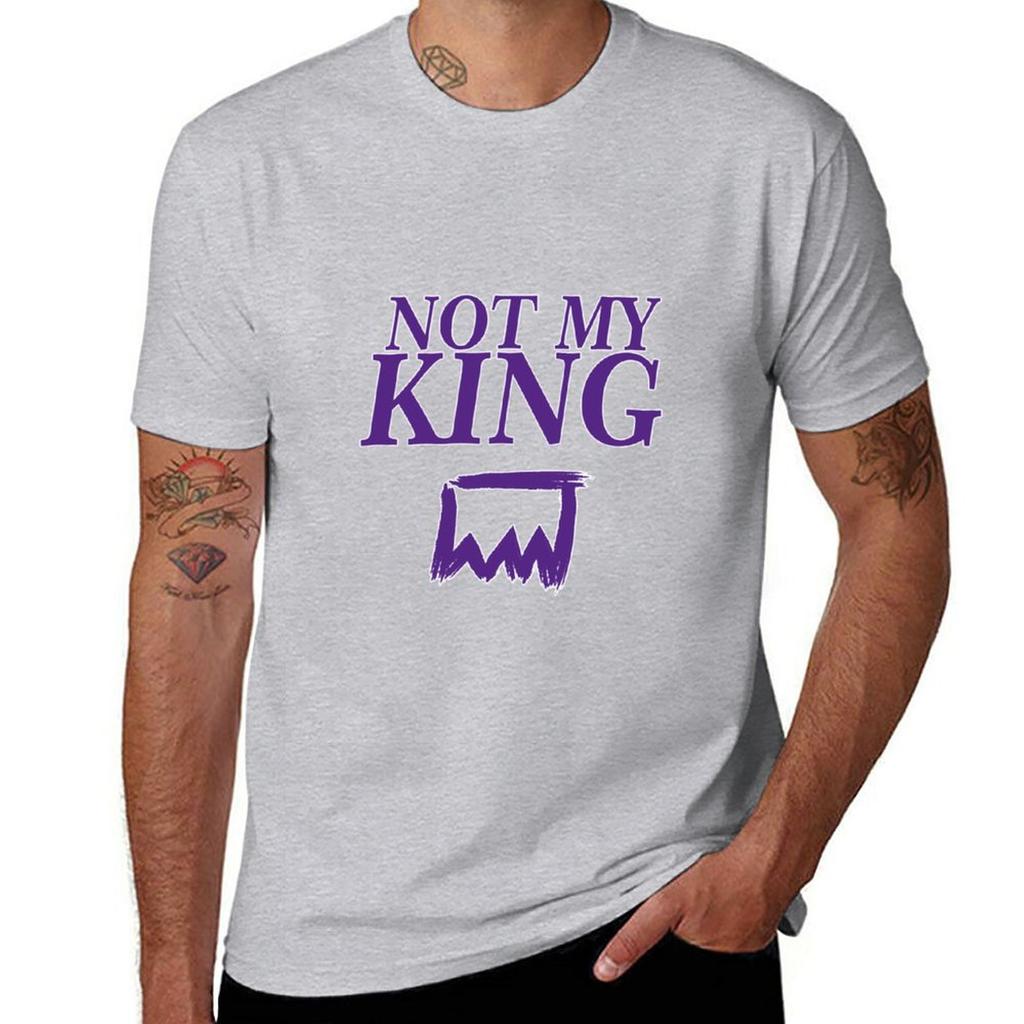 Not My king TShirt korean fashion summer tops mens clothes