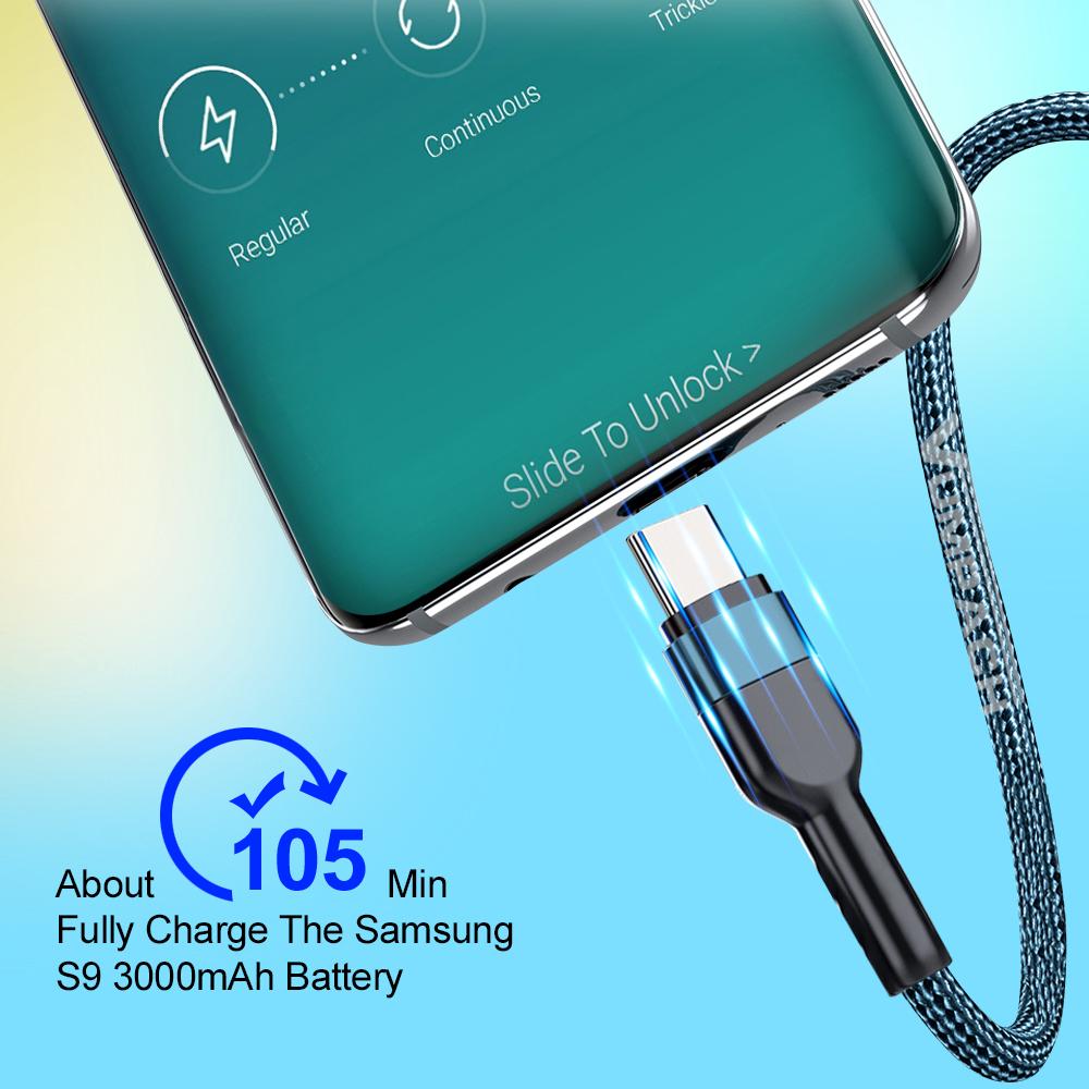 Vumpach usb c cable type c cable Fast Charging Data Cord Charger cable c For Samsung s21 s20 A51 xiaomi mi 10 redmi note 9s 8t