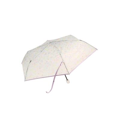 Afternoon Tea Living Folding Umbrella Small Flower Clear Folding Purple JM94, Umbrella,