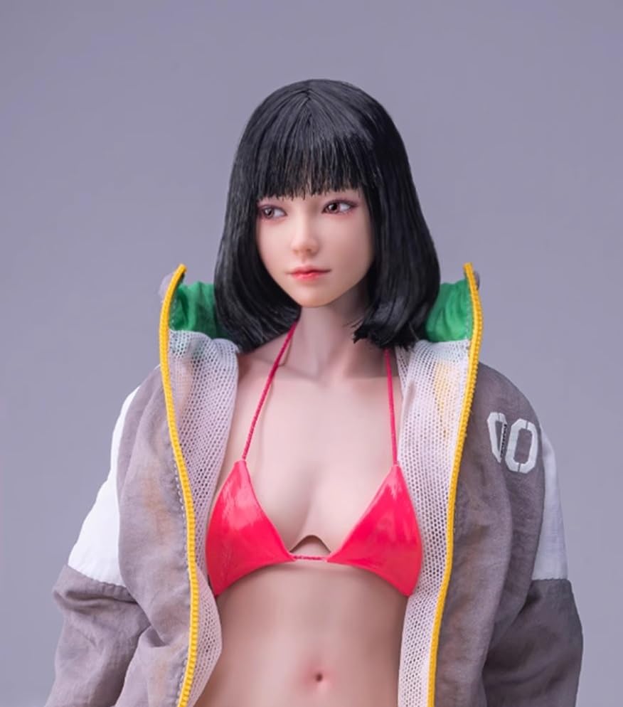 

Toys & Hobbies [TOYBARJAPAN] 16 Scale Action Figure Head for TBLeague Body, i8TOYS I8-H004A Junior Bishoujo Action Eye Asian Beauty Female Head (Body
