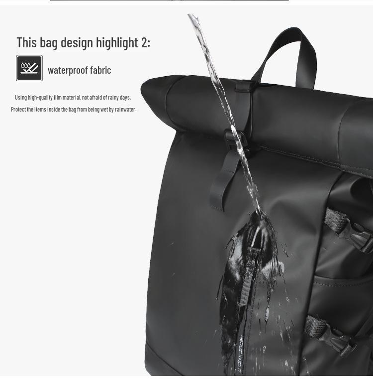 Men's Expandable Waterproof Laptop Backpack - School, Sports, Fashion, Commuting, Business, Photography