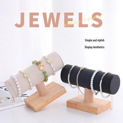 Solid Wood Bracelet & Jewelry Display Stand for Beaded and Crystal Bangles