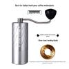 49mm Titanium-Plated Dual Blade Hand-Crank Coffee Grinder for Outdoor Use