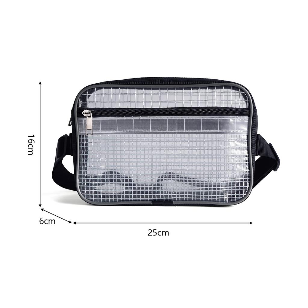 NOTAG Clear Waist PVC Engineer Clean Durable Tool with Fluorescent Strip Bag, Pouch, Bag, Anti-Static, Waterproof, Bag, Cleanroom, Work, Construction,