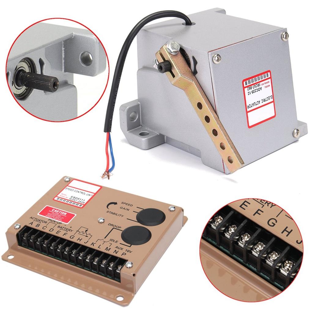 Generator Actuator ADC225 12V with Governor ESD5111E with Pickup Sensor MSP675 for Diesel Generator 1 Set