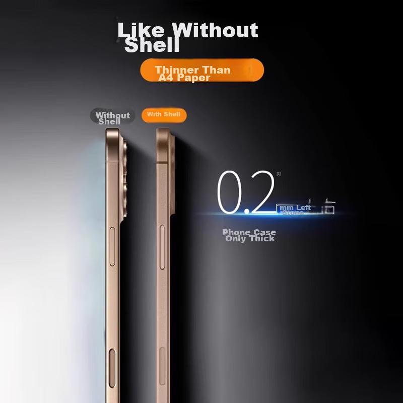 Eddga IPhone 16 Pro Max Case, Ultra-Thin Frosted Semi-Transparent Full Camera Protection Shockproof Skin-Friendly Cover Desert Gold]