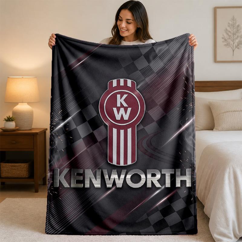 Coperta in Flanella con Stampa Kenworth Morbida Leggera Coperta Plaid in Peluche per Letto Divano Uso Domestico