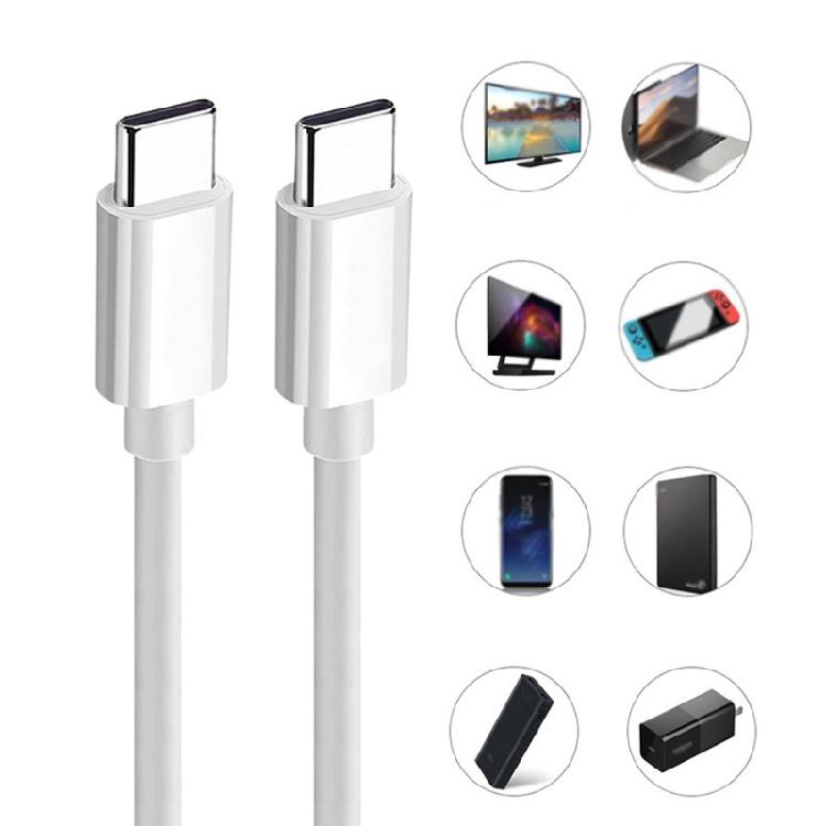Type-C to Type-C Cord PD 60W Cellphone Fast Charging Wire Durable Data Sync Wire