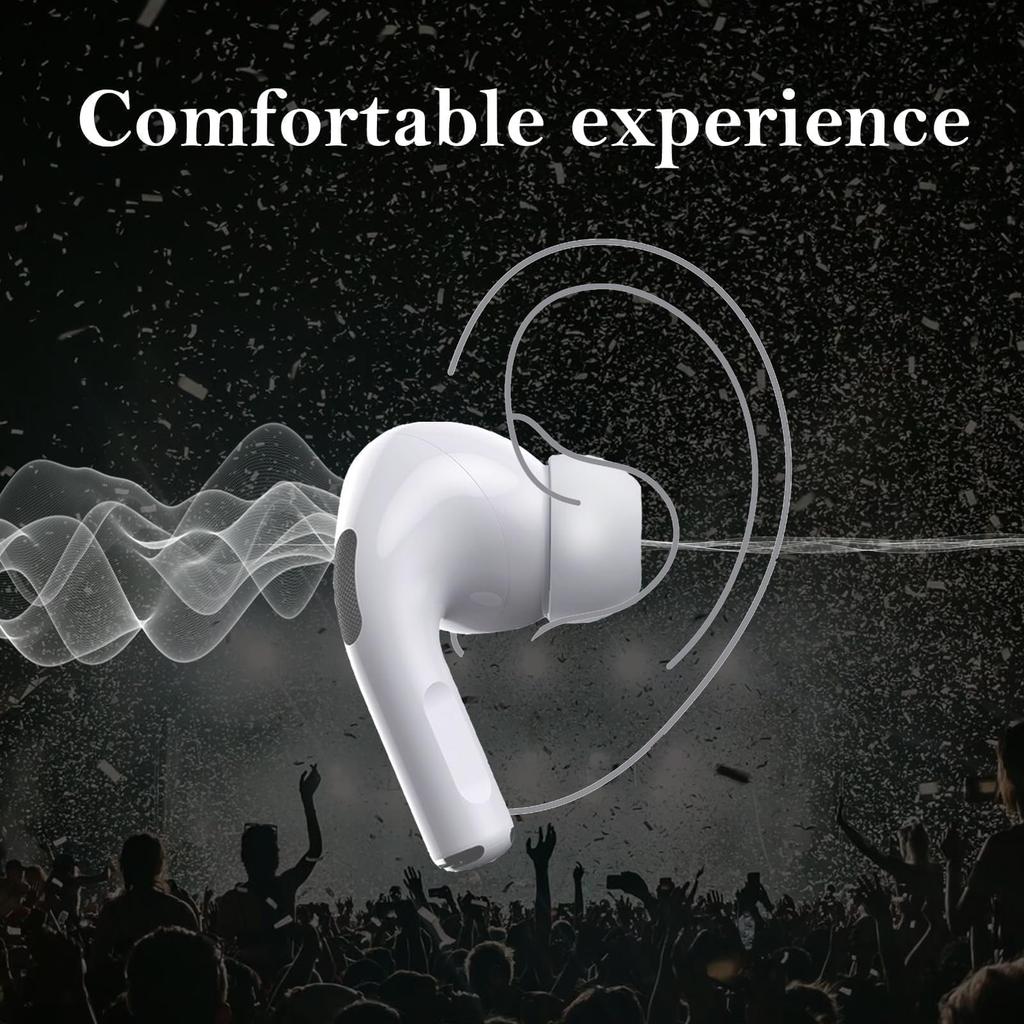 Memory Foam Ear Pads For Airpods Pro Wireless Bluetooth Earphones Silicone Ear Covers Caps Earphone Earpads Eartips 2pcs/Pair