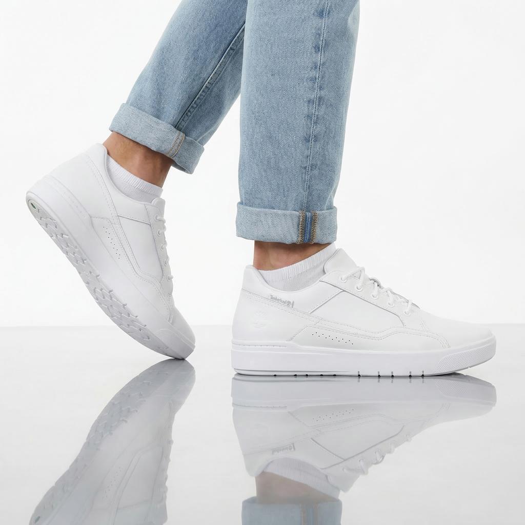 Timberland Allston Low - Men's Sneakers Shoes Leather White TB0A65T5-EM2 ORIGINAL