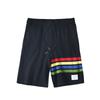 TB Summer Classic Rainbow Stripes Full Cotton Casual Knitting Shorts Men and Women Couple Athleisure Half Length Middle Pants