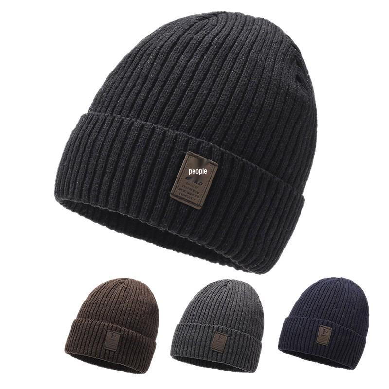 Autumn/Winter Men's Warm Knitted Wool Beanie - Outdoor Cycling Cold Protection, Newcomer Offer