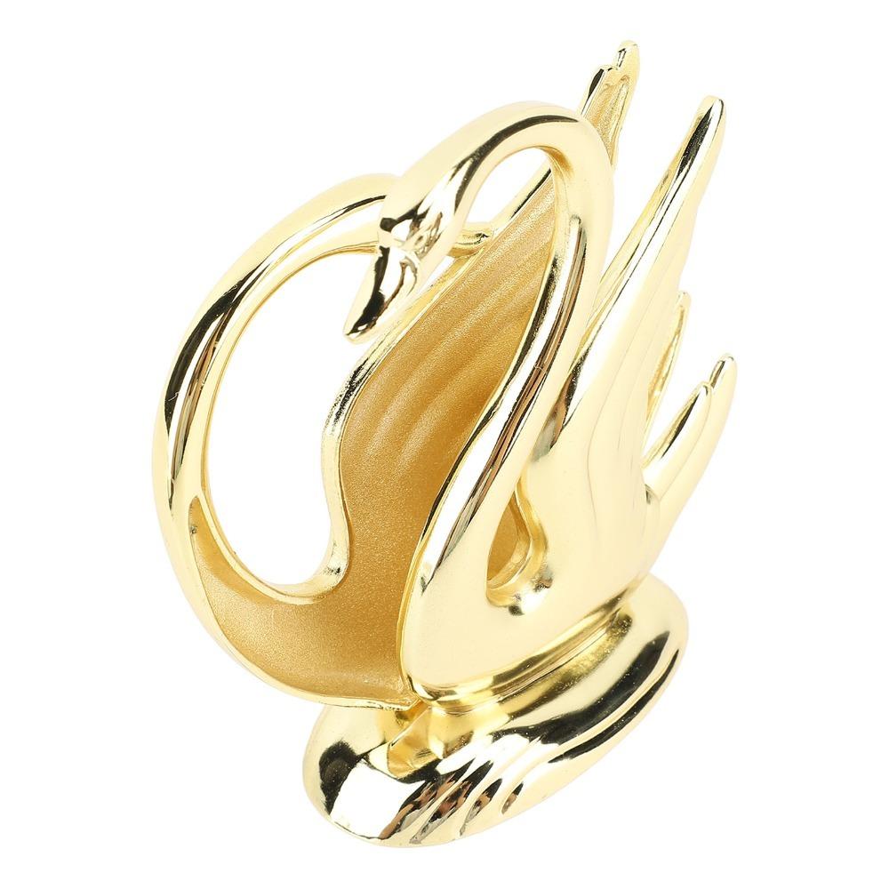 Upright Gold Napkin Holder Zinc Alloy Tissue Dispenser Stand For Restaurant